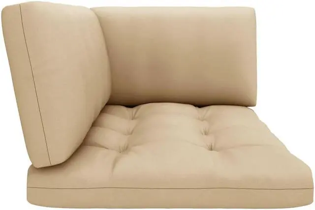 Alt view image 10 of 16 - vidaXL Pallet Sofa Cushions 3 pcs Beige