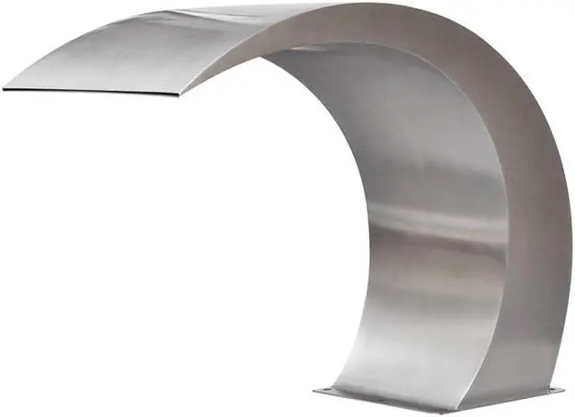 Alt view image 13 of 15 - vidaXL Waterfall Pool Fountain Stainless Steel Descent Pond Garden Outdoor