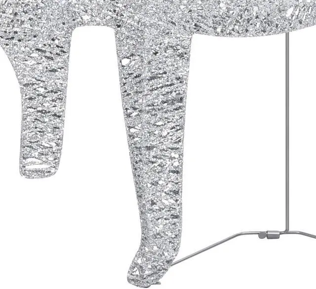 Alt view image 9 of 15 - vidaXL Christmas Reindeers 2 Pcs Christmas Lighting Display with 40 LEDs Silver