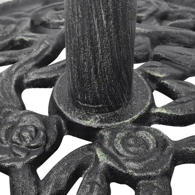 Alt view image 8 of 10 - vidaXL Umbrella Base Cast Iron 26 lb 19"