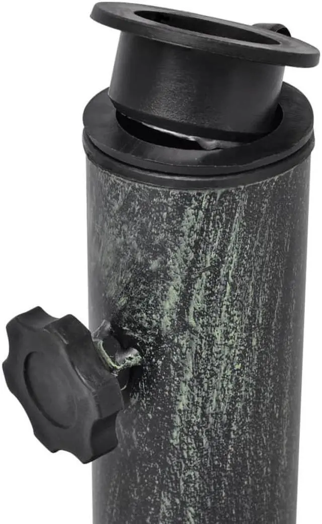 Alt view image 9 of 10 - vidaXL Umbrella Base Cast Iron 26 lb 19"