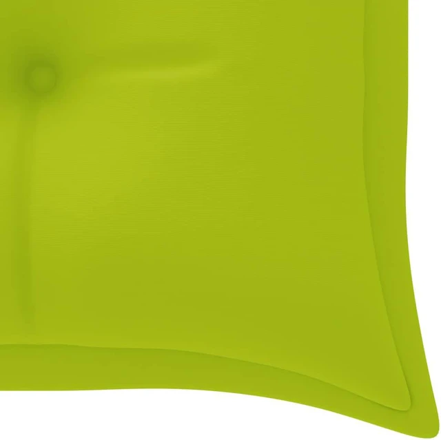 Alt view image 6 of 12 - vidaXL Garden Bench Cushion Bright Green 59.1"x19.7"x2.8" Fabric