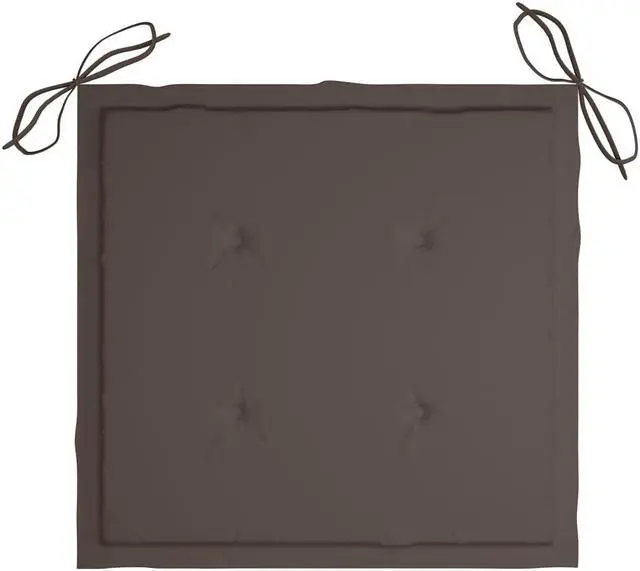Alt view image 12 of 15 - vidaXL Garden Chair Cushions 2 pcs Taupe 50x50x4 cm Oxford Fabric