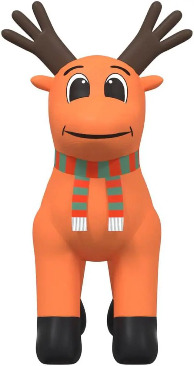 Alt view image 4 of 15 - vidaXL Christmas Inflatable Reindeer with LEDs 157.5"
