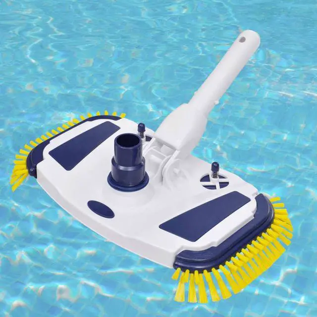 Alt view image 7 of 10 - vidaXL Pool Vacuum Head Vacuum Attachment Pool Cleaner Brush with Side Brush