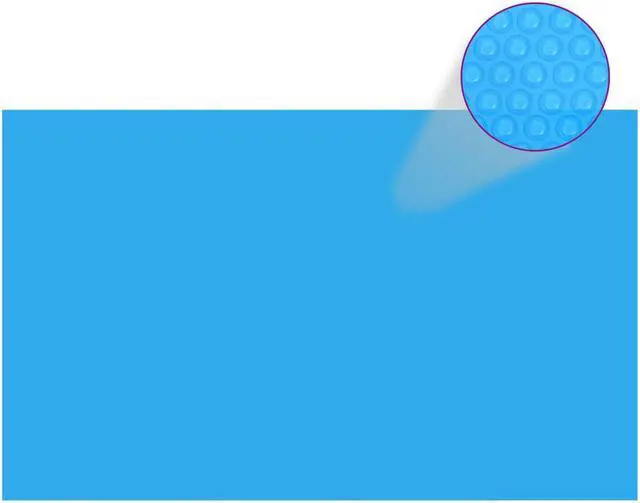 Alt view image 6 of 11 - vidaXL Pool Cover Solar Blanket Winter Pool Cover Pool Heater Cover Blue