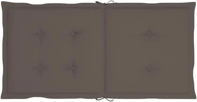 Alt view image 13 of 14 - vidaXL Chair Cushion 2 Pcs Outdoor Patio Chair Cushion Pad Taupe Oxford Fabric