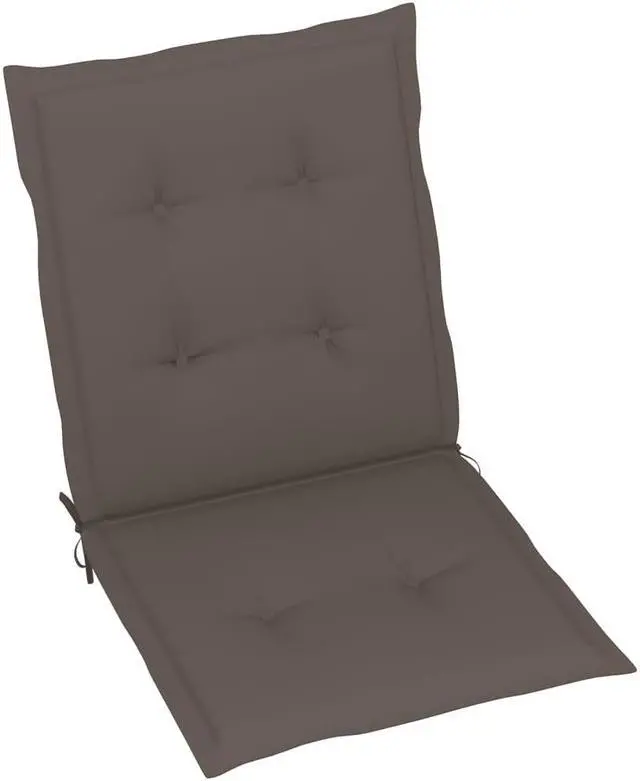 Alt view image 11 of 14 - vidaXL Chair Cushion 2 Pcs Outdoor Patio Chair Cushion Pad Taupe Oxford Fabric