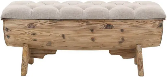 Alt view image 8 of 12 - vidaXL Storage Bench 40.6" Solid Wood Fir