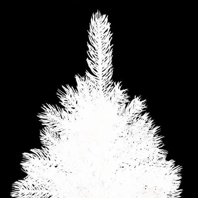 Alt view image 8 of 13 - vidaXL Artificial Christmas Tree with LEDs&Ball Set White 47.2"