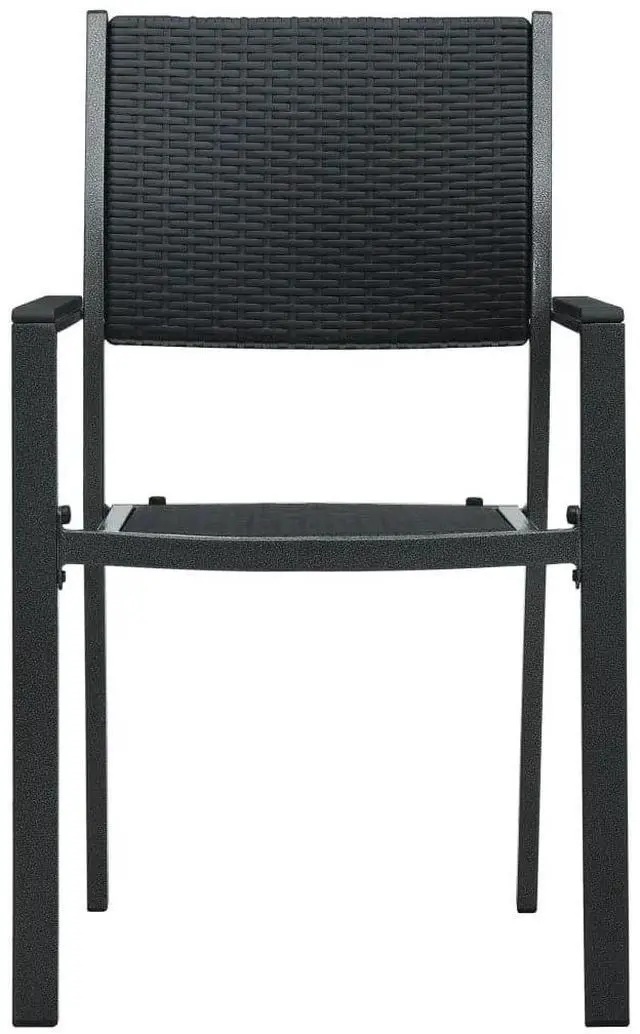 Alt view image 11 of 12 - vidaXL 3 Piece Patio Dining Set Black