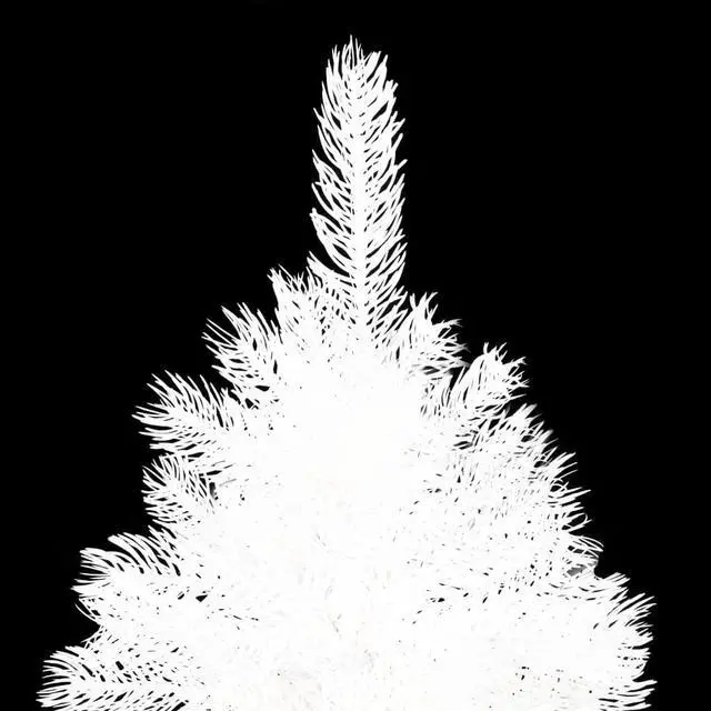 Alt view image 9 of 13 - vidaXL Artificial Christmas Tree with LEDs&Ball Set White 47.2"