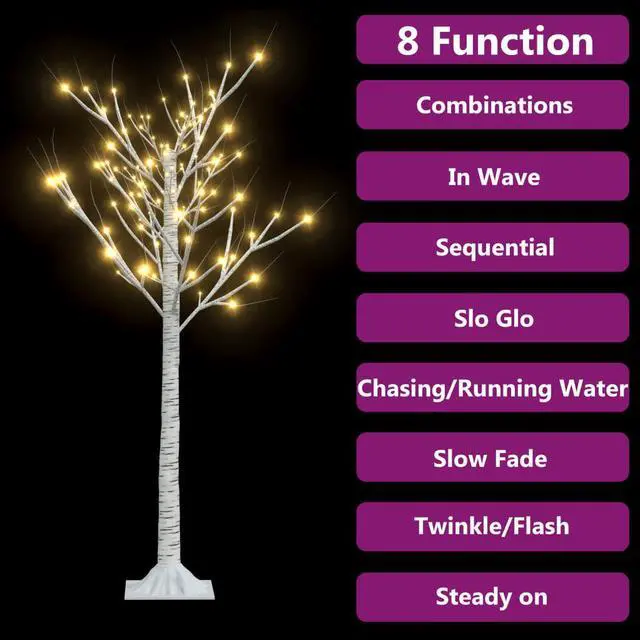 Alt view image 15 of 18 - vidaXL Christmas Tree 128 LEDs 3.9' Warm White Willow Indoor Outdoor