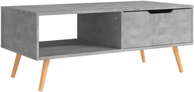 Main image of vidaXL Coffee Table Concrete Gray 39.4"x19.5"x16.9" Engineered Wood
