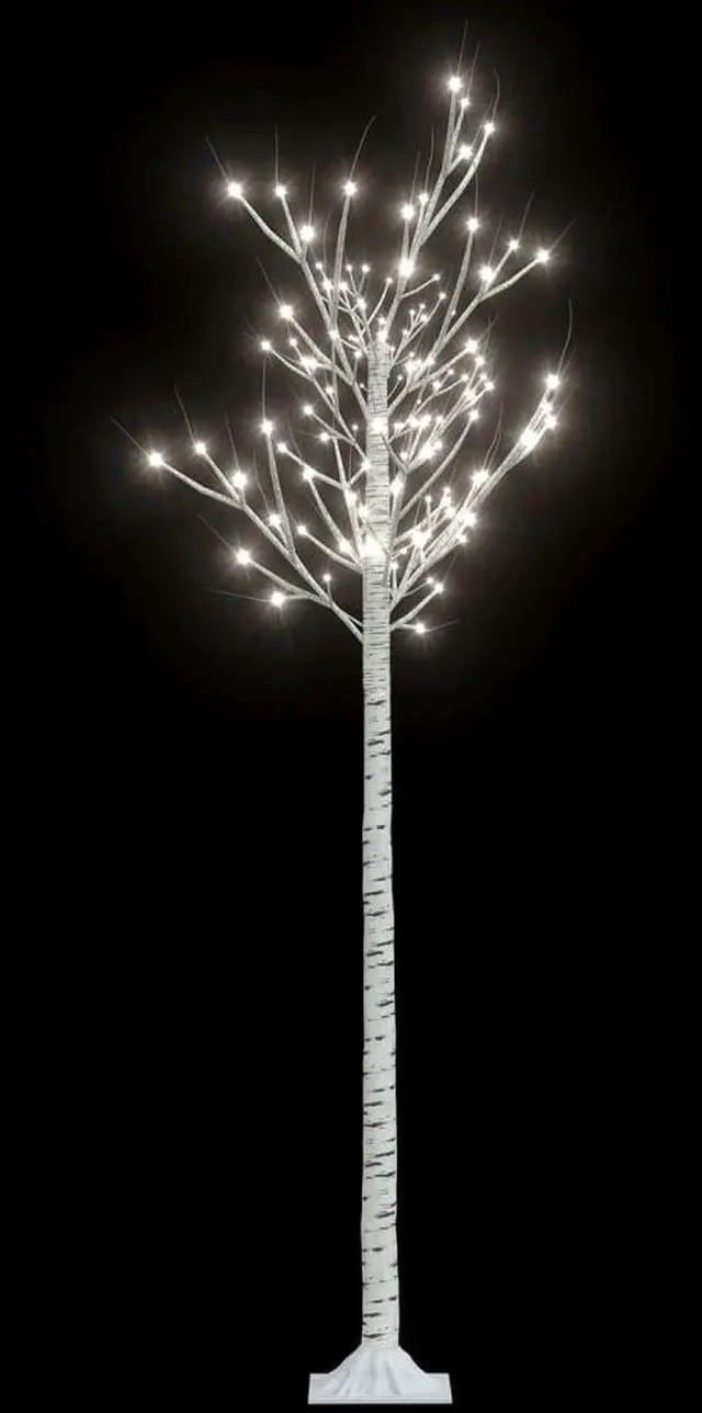 Alt view image 14 of 18 - vidaXL Christmas Tree 200 LEDs 5.9' Cold White Willow Indoor Outdoor