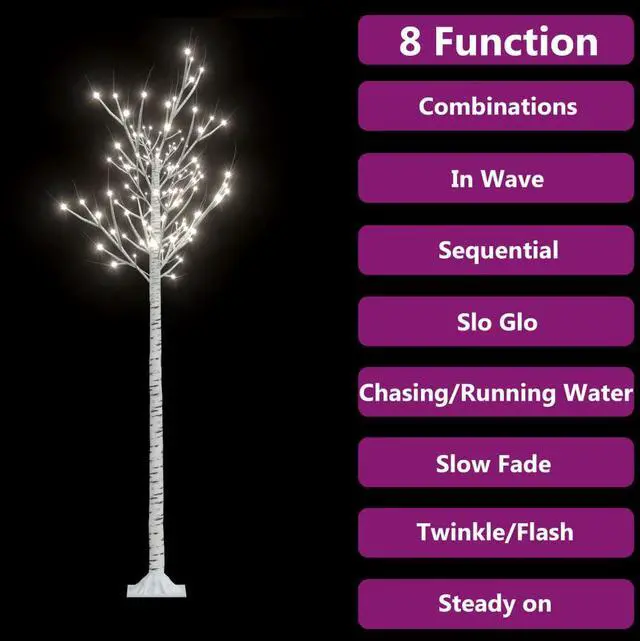 Alt view image 15 of 18 - vidaXL Christmas Tree 200 LEDs 5.9' Cold White Willow Indoor Outdoor