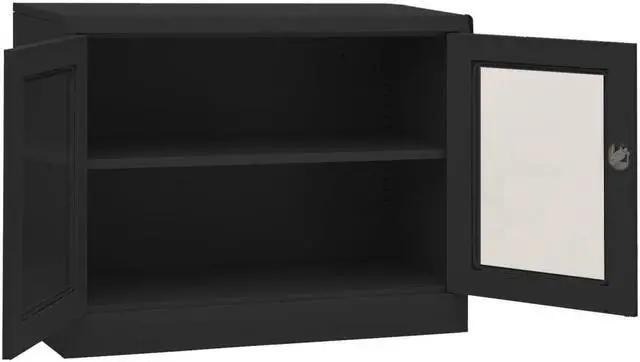 Alt view image 16 of 17 - vidaXL Office Cabinet Storage Cabinet Home Display Cabinet Anthracite Steel