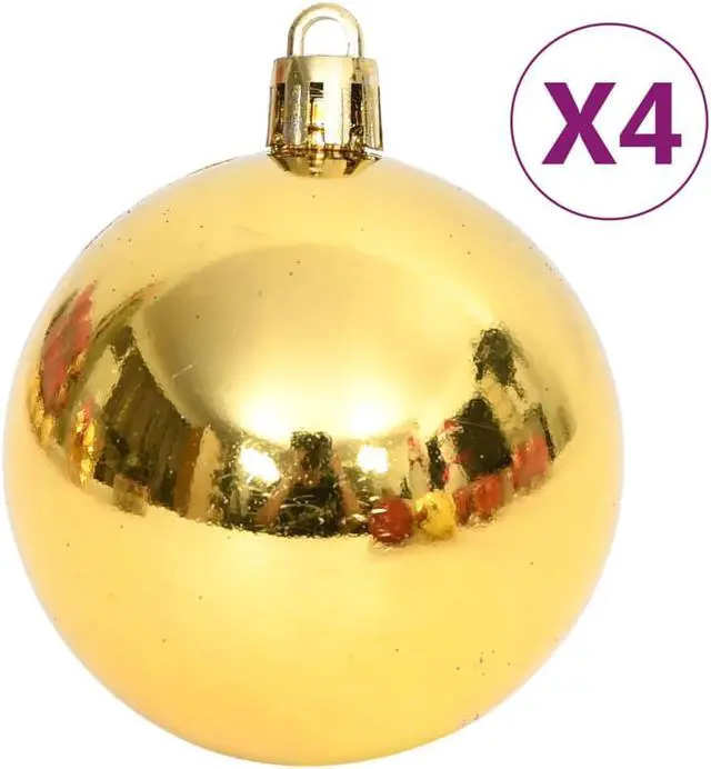 Alt view image 9 of 15 - vidaXL Christmas Bauble Set Christmas Ball Ornament 108 Piece Gold and Red