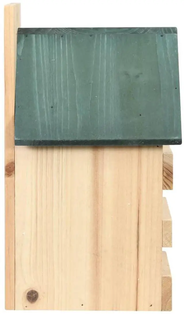 Alt view image 15 of 16 - vidaXL Bird House 4 Pcs Wooden Bird House for Finch Bluebird Solid Wood Fir