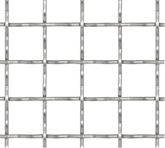 Alt view image 2 of 7 - vidaXL Crimped Garden Wire Fence Stainless Steel Outdoor Mesh Panel Sheet