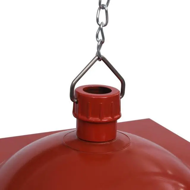 Alt view image 10 of 16 - vidaXL Christmas Lighting Hanging Lamp Holiday Street Lamp with Santa Red
