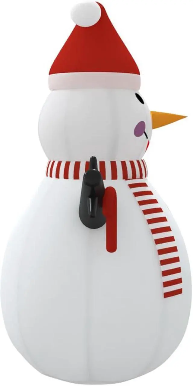 Alt view image 4 of 14 - vidaXL Inflatable Snowman with LEDs 8 ft