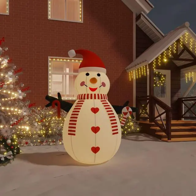 Main image of vidaXL Inflatable Snowman with LEDs 8 ft