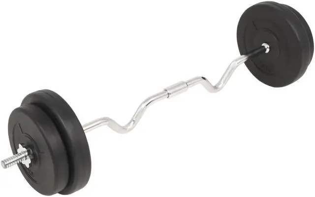 Alt view image 7 of 10 - vidaXL Barbell Set 66.1 lb
