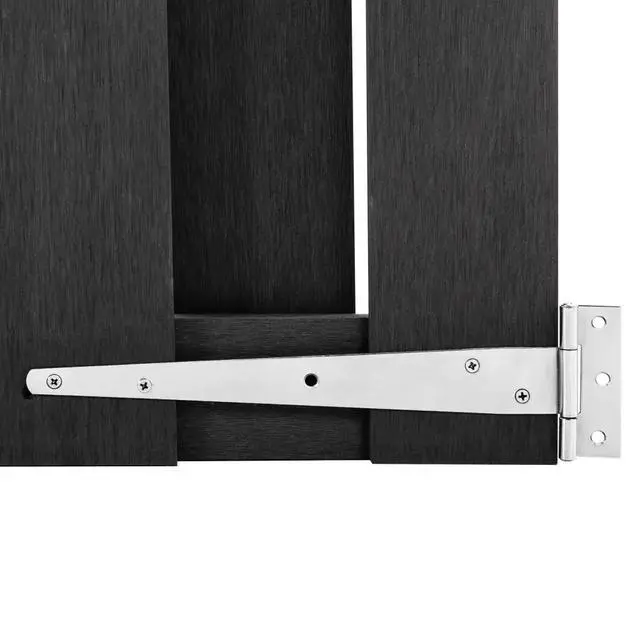 Alt view image 11 of 12 - vidaXL Garden Gate WPC 39.4"x31.5" Gray