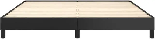 Alt view image 18 of 18 - vidaXL California King Size Bed Frame with Plywood Slats, Platform Bed Frame, Faux Leather Upholstered Mattress Foundation, No Box Spring Needed & Easy Assembly, Black, without Mattress