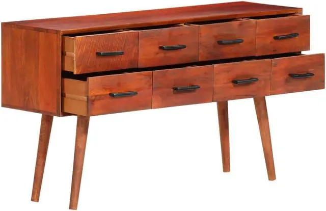 Alt view image 3 of 16 - vidaXL Sideboard 43.3"x11.8"x23.2" Solid Wood Mango
