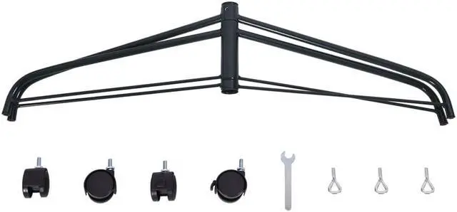 Alt view image 8 of 12 - vidaXL Christmas Tree Stand with Wheels 2x2x1 ft