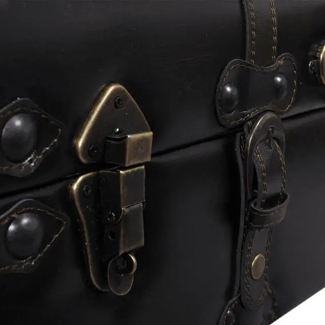 Alt view image 11 of 12 - vidaXL Storage Bench 43.7" Dark Brown Solid Wood Pine&Faux Leather