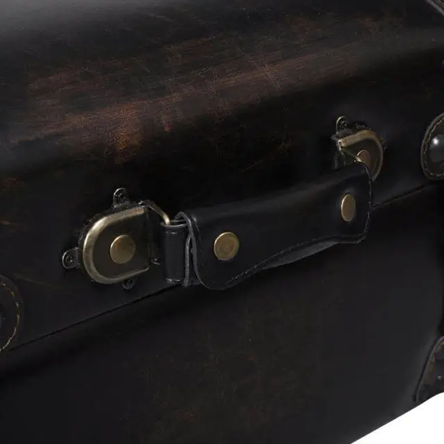 Alt view image 10 of 12 - vidaXL Storage Bench 43.7" Dark Brown Solid Wood Pine&Faux Leather