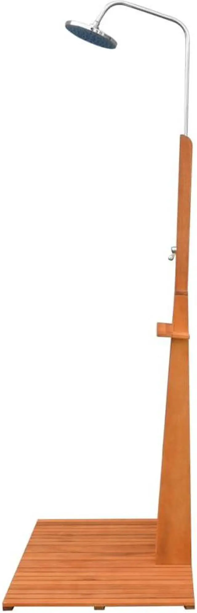Alt view image 9 of 14 - vidaXL Outdoor Shower Eucalyptus Wood and Steel