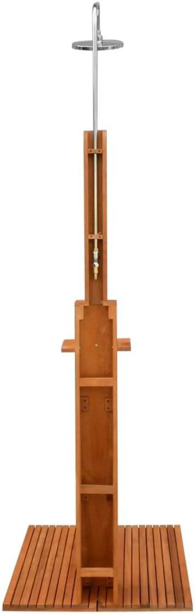 Alt view image 10 of 14 - vidaXL Outdoor Shower Eucalyptus Wood and Steel