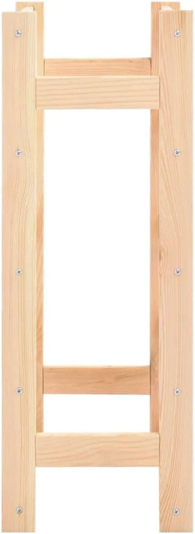 Alt view image 3 of 14 - vidaXL Wine Rack for 20 Bottles Pinewood