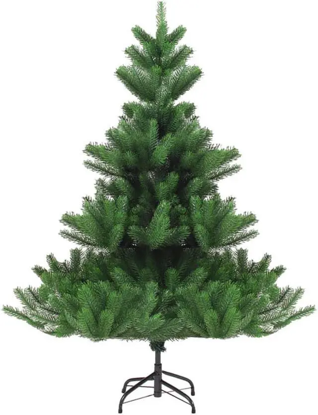Alt view image 8 of 14 - vidaXL Nordmann Fir Artificial Christmas Tree Green 59.1"