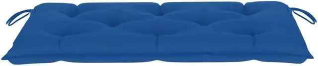 Alt view image 8 of 12 - vidaXL Garden Bench Cushion Blue 43.3"x19.6"x2.7" Fabric
