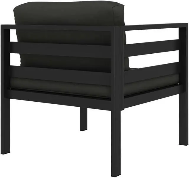 Alt view image 8 of 15 - vidaXL Sectional Corner Sofa 1 pc with Cushions Aluminum Anthracite