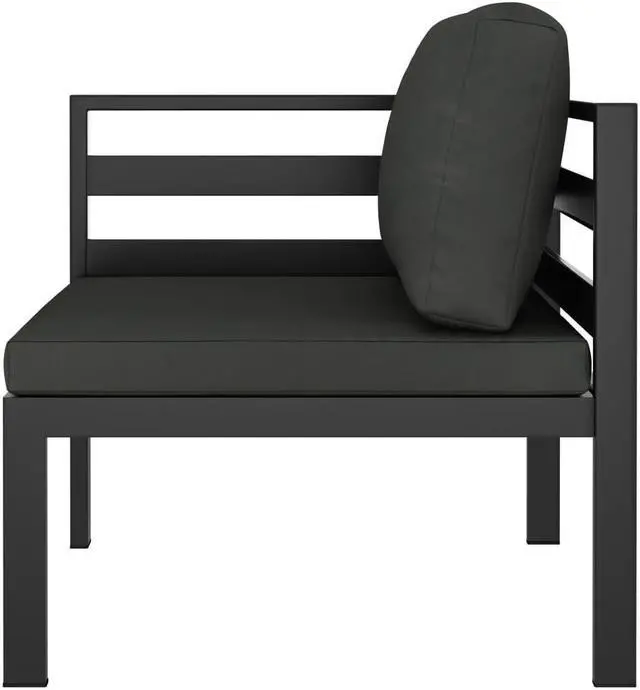 Alt view image 6 of 15 - vidaXL Sectional Corner Sofa 1 pc with Cushions Aluminum Anthracite