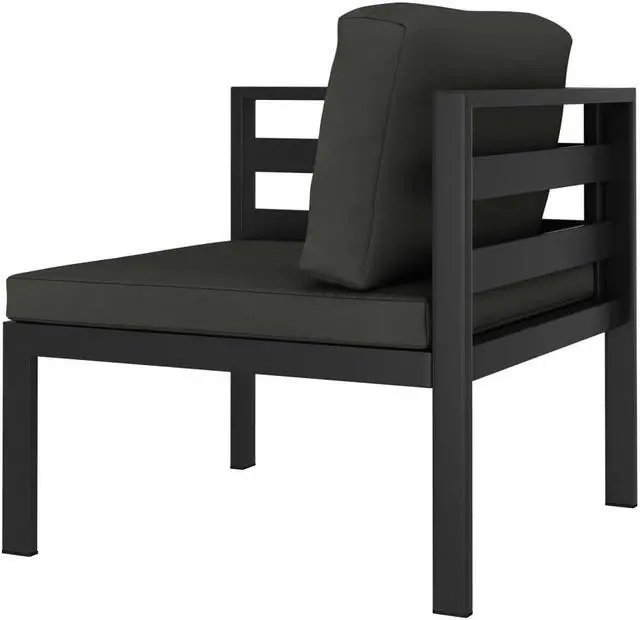 Alt view image 9 of 15 - vidaXL Sectional Corner Sofa 1 pc with Cushions Aluminum Anthracite