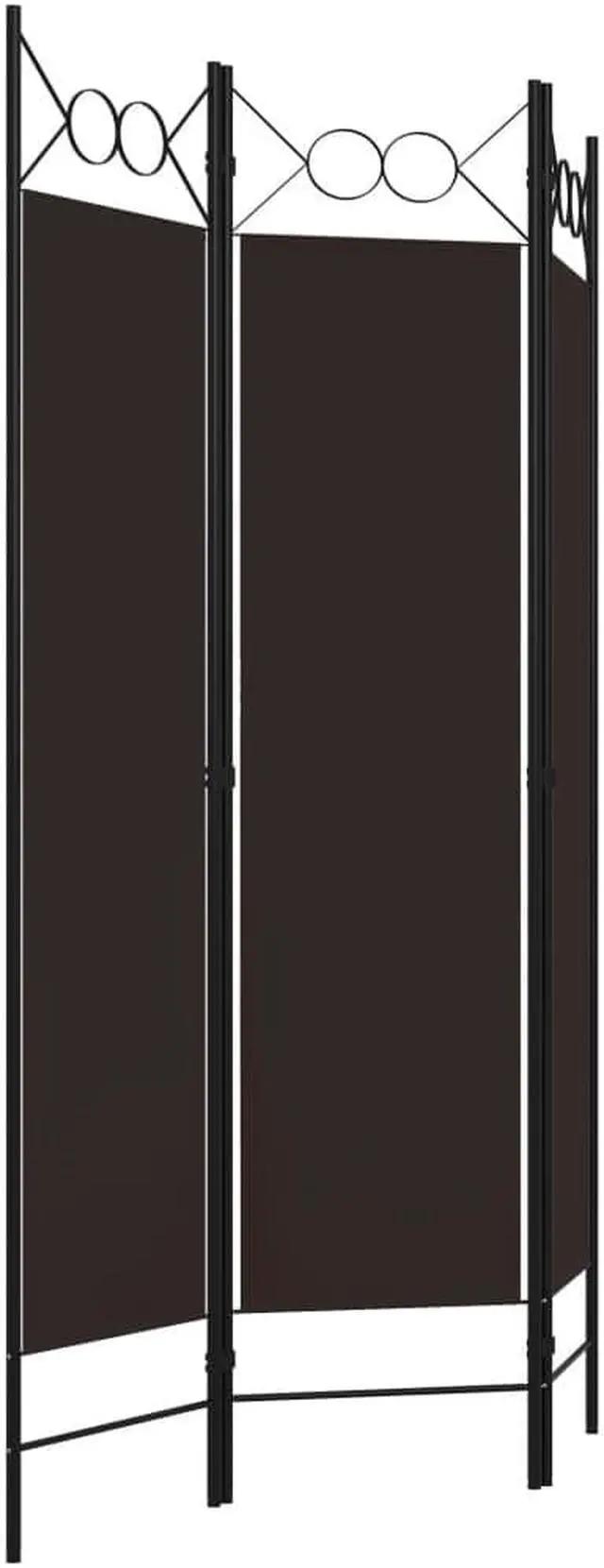 Alt view image 9 of 12 - vidaXL 3-Panel Room Divider Brown 47.2"x70.9"