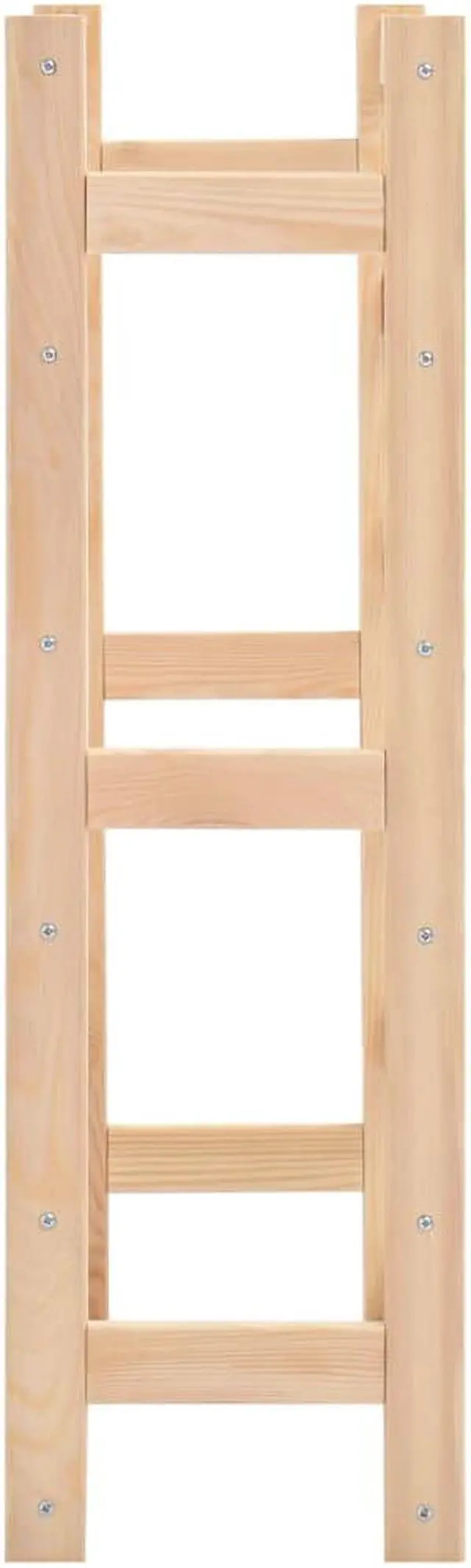Alt view image 2 of 12 - vidaXL Wine Rack for 30 Bottles Pinewood