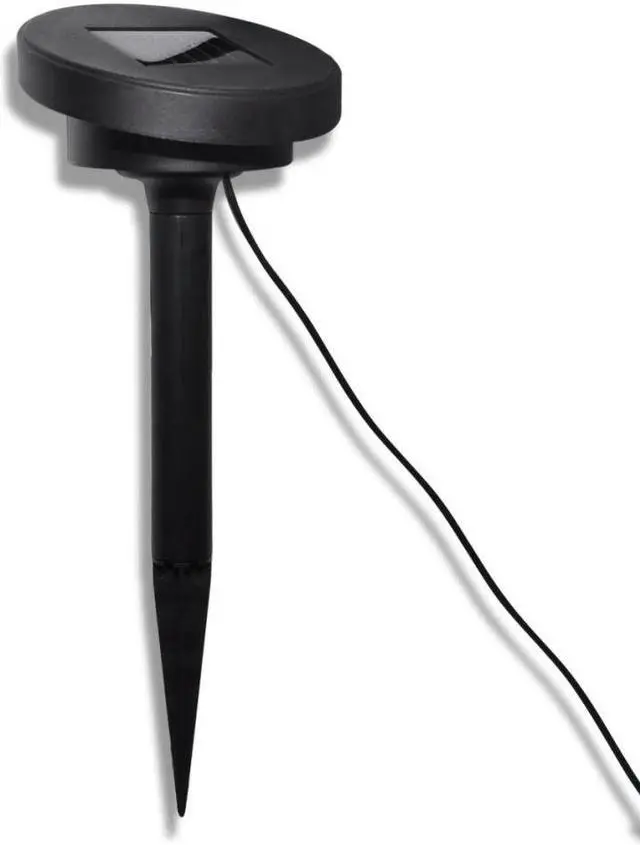 Alt view image 9 of 13 - vidaXL Outdoor Pathway Light LED Solar Walkway Light with Ground Spike 3 pcs