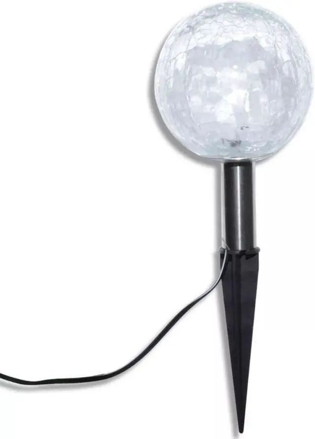 Alt view image 11 of 13 - vidaXL Outdoor Pathway Light LED Solar Walkway Light with Ground Spike 3 pcs