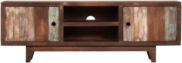 Alt view image 8 of 16 - vidaXL TV Cabinet Solid Acacia Wood Vintage 46.5"x11.8"x15.7"