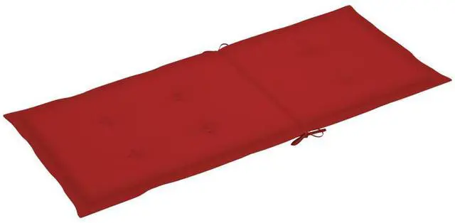 Alt view image 12 of 13 - vidaXL Chair Cushion 4 Pcs Outdoor Garden High Back Chair Cushion Red Fabric