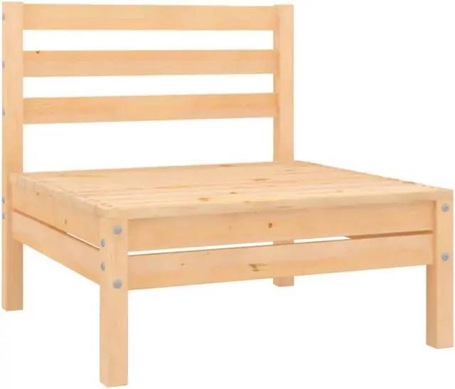 Alt view image 5 of 16 - vidaXL 3 Piece Patio Lounge Set Solid Pinewood