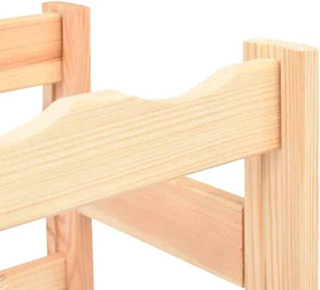 Alt view image 6 of 11 - vidaXL Wine Rack for 16 Bottles Pinewood